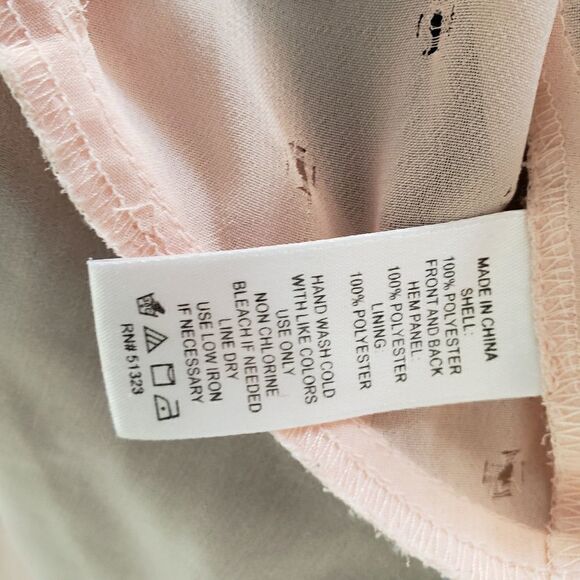 1. STATE peach semi sheer sleeveless  blouse - Picture 2 of 8